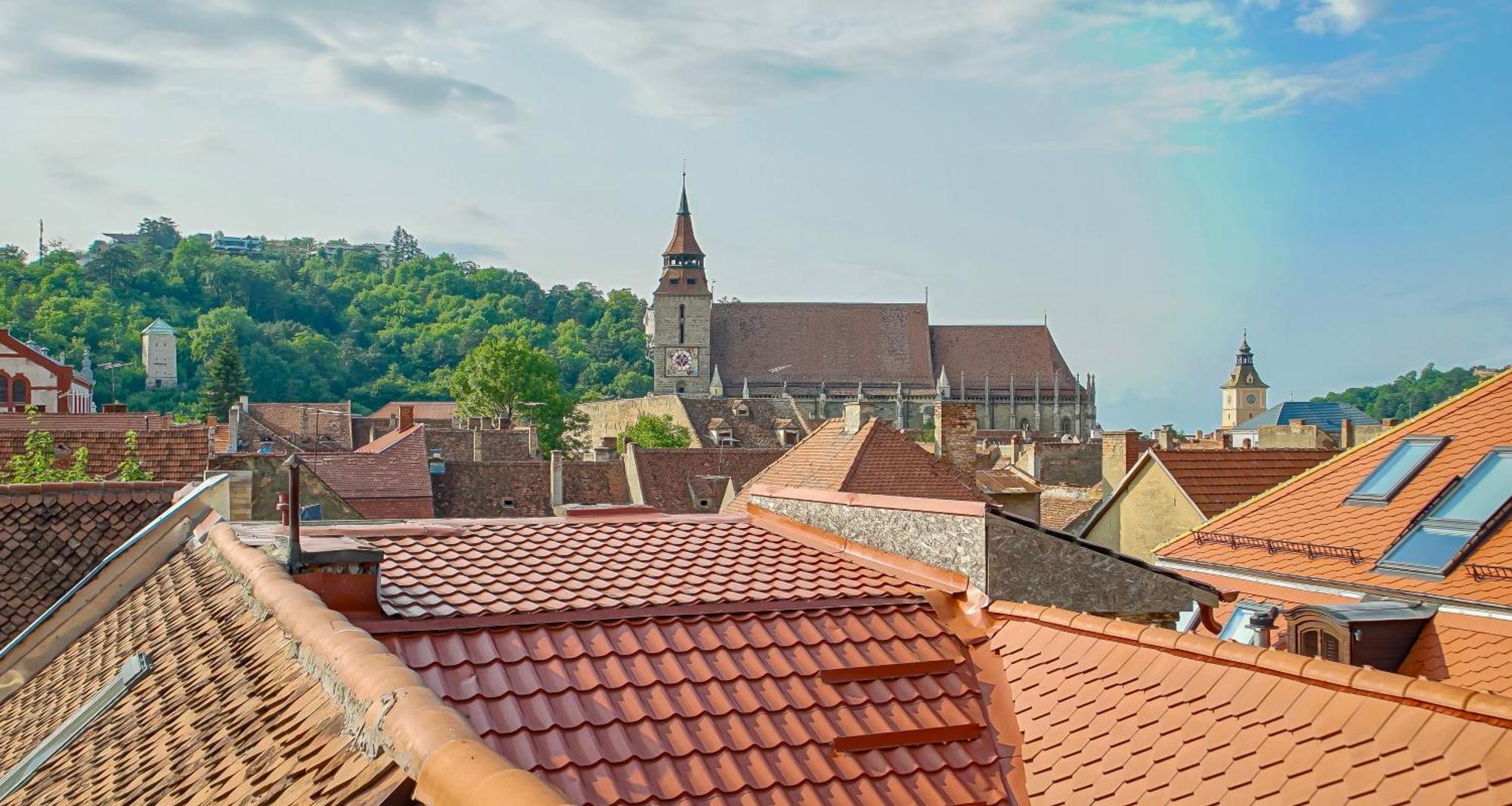 Rooftop Proprety With Large Terrace & Stunning Views - Μπρασόβ Εξωτερικό φωτογραφία